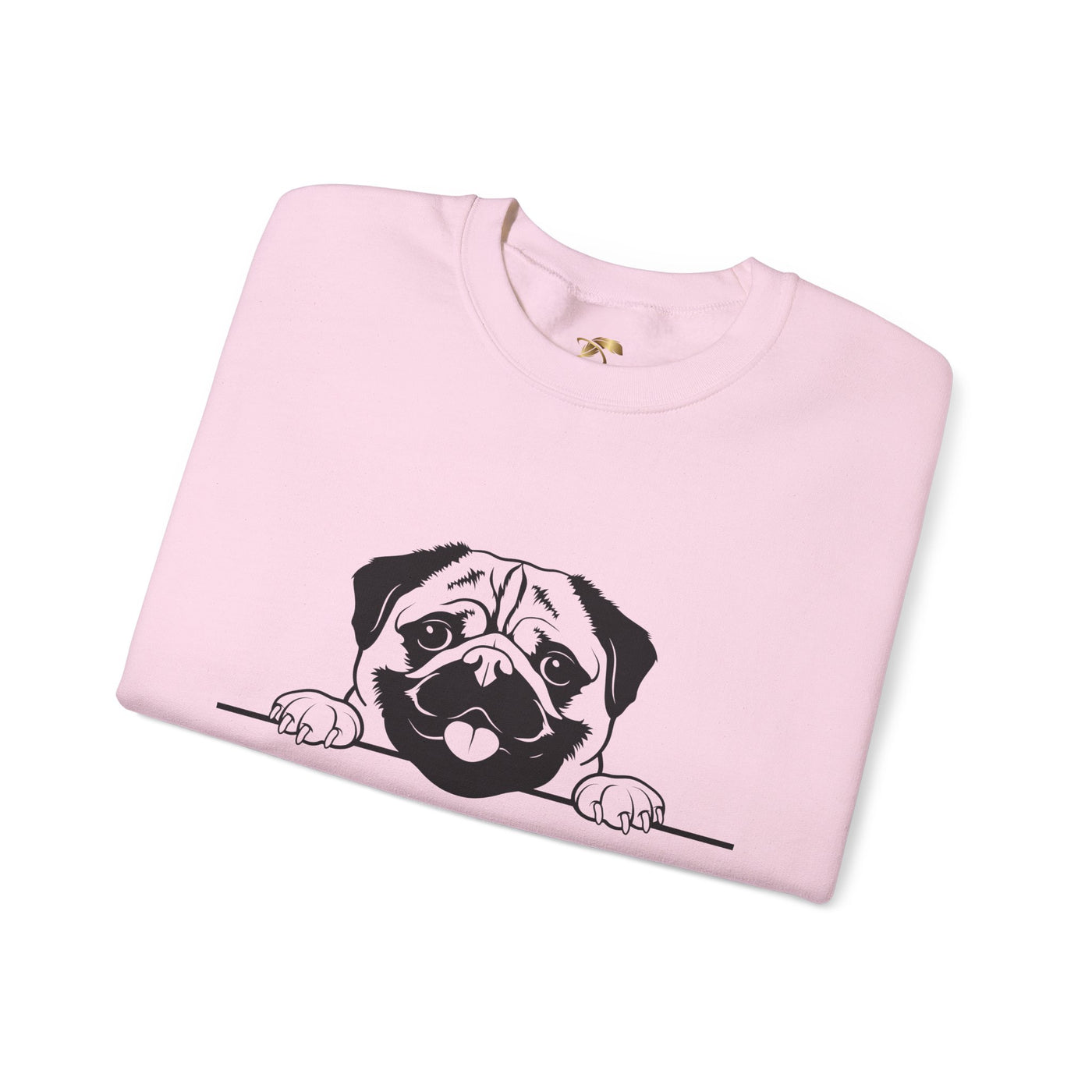 Pug Dog Lover Sweatshirt, Pet's Name Personalized Gift Idea, Pug Dog Owner Apparel, Custom Dog Paw Print Jumper, Comfy Crewneck - NOTALIFY
