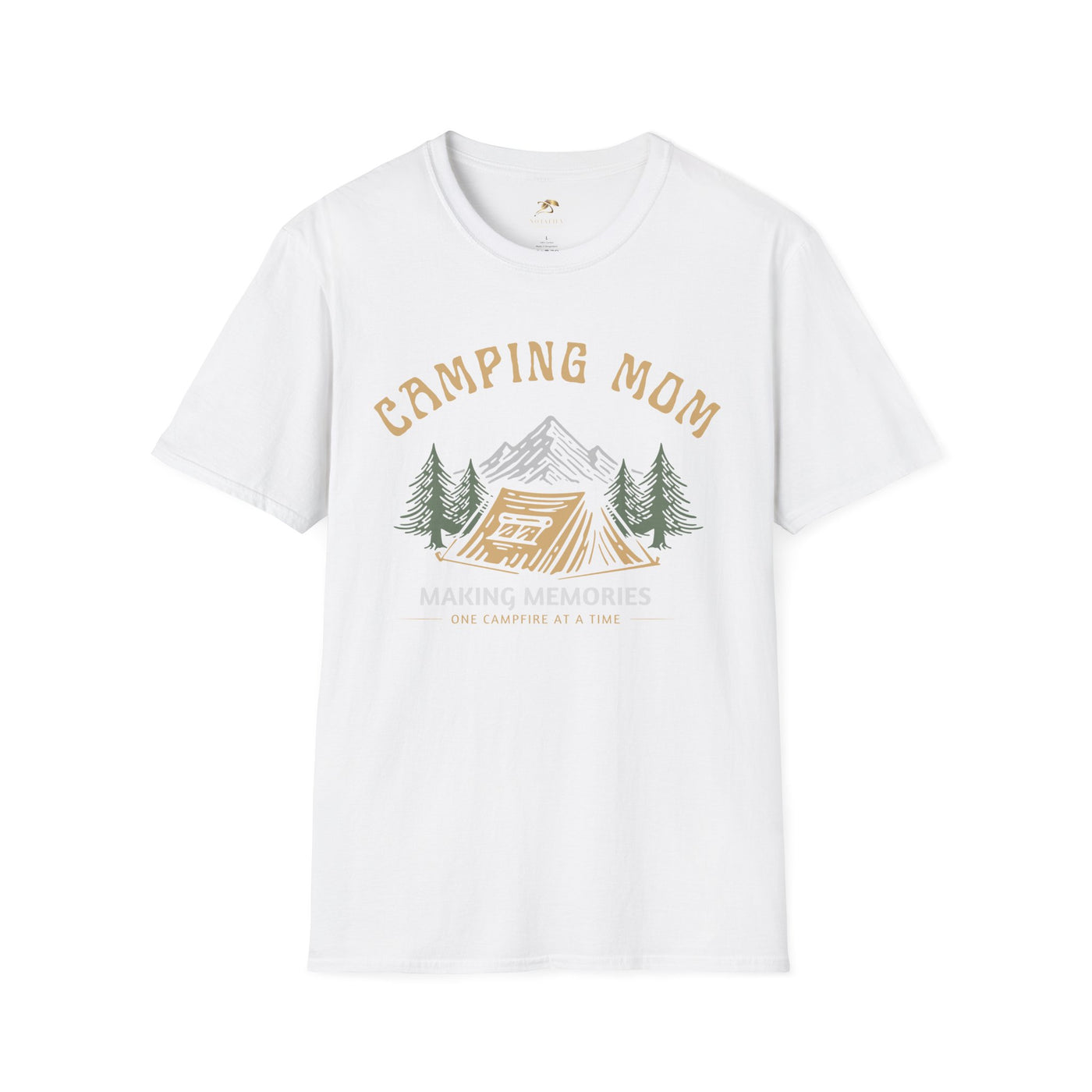 Camping Mom T-Shirt, Campfire Memories Tee, Outdoor Adventure Shirt, Nature Lover Gift, Family Camping Top, Mother's Day, Mom Memories - NOTALIFY