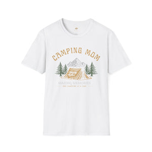 Camping Mom T-Shirt, Campfire Memories Tee, Outdoor Adventure Shirt, Nature Lover Gift, Family Camping Top, Mother's Day, Mom Memories - NOTALIFY