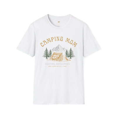 Camping Mom T-Shirt, Campfire Memories Tee, Outdoor Adventure Shirt, Nature Lover Gift, Family Camping Top, Mother's Day, Mom Memories - NOTALIFY