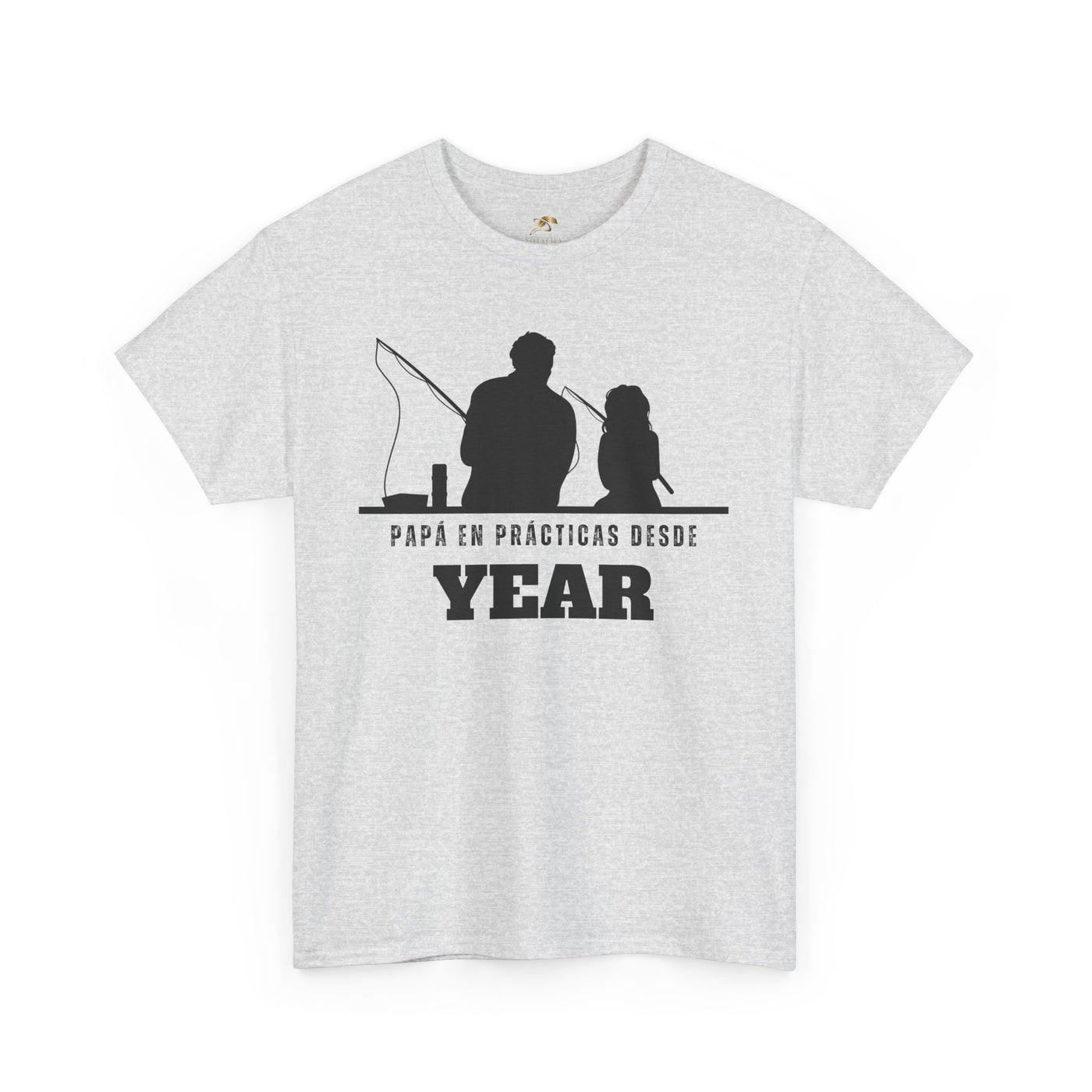 Fishing Dad Shirt | Papá en Prácticas Desde [Year] | Personalized Dad & Son/Daughter Fishing Tee | Fathers Day Gift | Spanish Custom T-Shirt