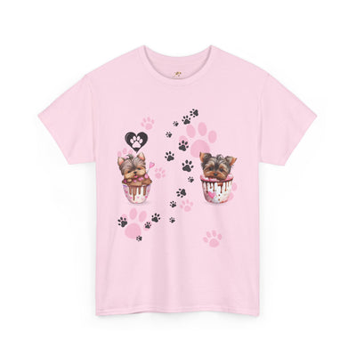 Pet Lover Unisex Heavy Cotton Tee, Love My Pet Shirt, Dog Cat Owner Gift, Animal Lover Apparel, Customized Pet Tee - NOTALIFY