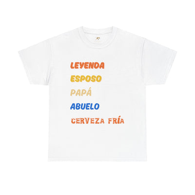 Funny Grandpa Beer Shirt | Leyenda Desde Esposo Papá Abuelo Tee | Spanish Dad Gift | Fathers Day Latino Humor T-Shirt for Men | Gift for Dad