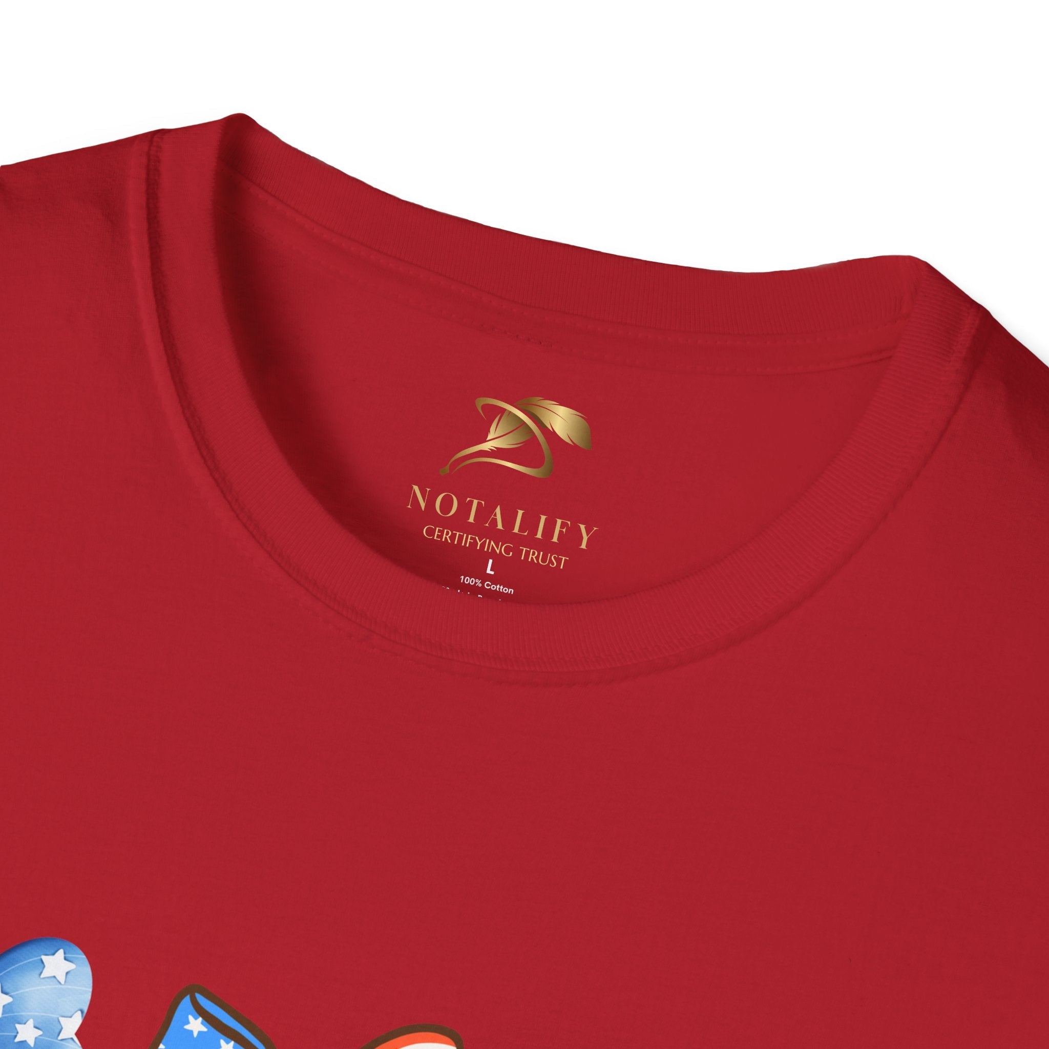 Coquette Patriotic T-Shirt for July 4th Celebrations, Unisex Tee in Red.