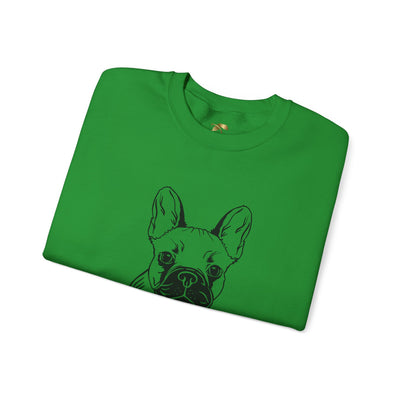 Frenchie Dog Lover Sweatshirt, Pet's Name Personalized Gift Idea, Frenchie Dog Owner Apparel, Custom Dog Paw Print Jumper, Comfy Crewneck