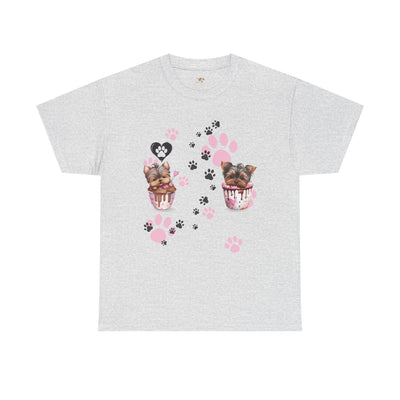 Pet Lover Unisex Heavy Cotton Tee, Love My Pet Shirt, Dog Cat Owner Gift, Animal Lover Apparel, Customized Pet Tee - NOTALIFY
