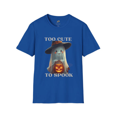 NOTALIFY Too Cute to Spook Halloween Ghost TEE | Adorable Pumpkin Lantern Tee | Cotton Short Sleeve | Fall Outfit for Kids