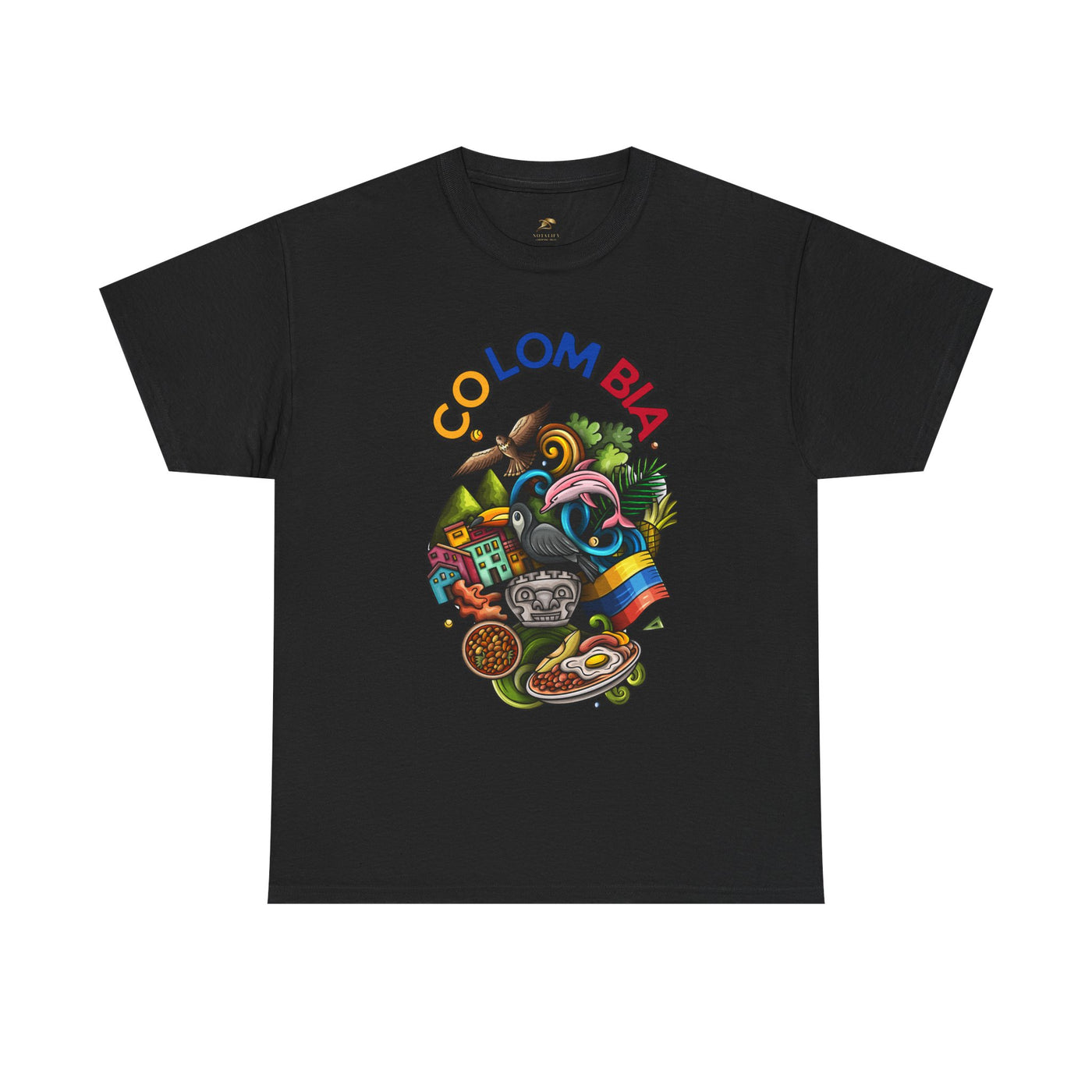Colorful Unisex Heavy Cotton Tee with Joyful Message, Fun T-Shirt, Casual Wear, Gift for Friends, Summer Vibes, Festival Apparel - NOTALIFY
