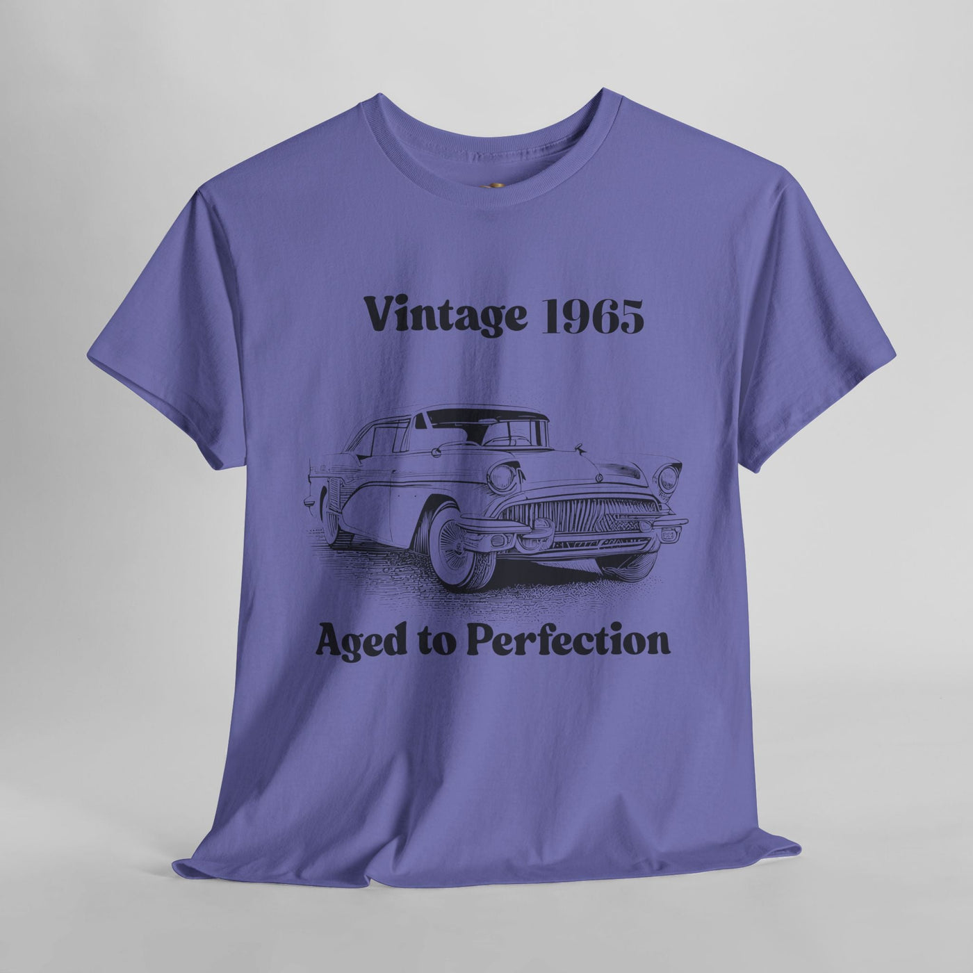 Vintage Aged to Perfection classic car t-shirt in retro style for car lovers.