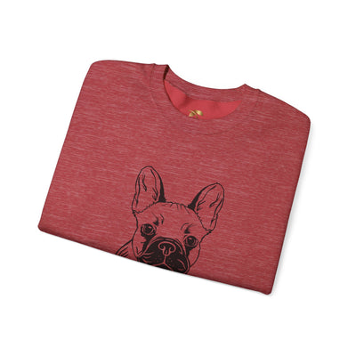 Frenchie Dog Lover Sweatshirt, Pet's Name Personalized Gift Idea, Frenchie Dog Owner Apparel, Custom Dog Paw Print Jumper, Comfy Crewneck