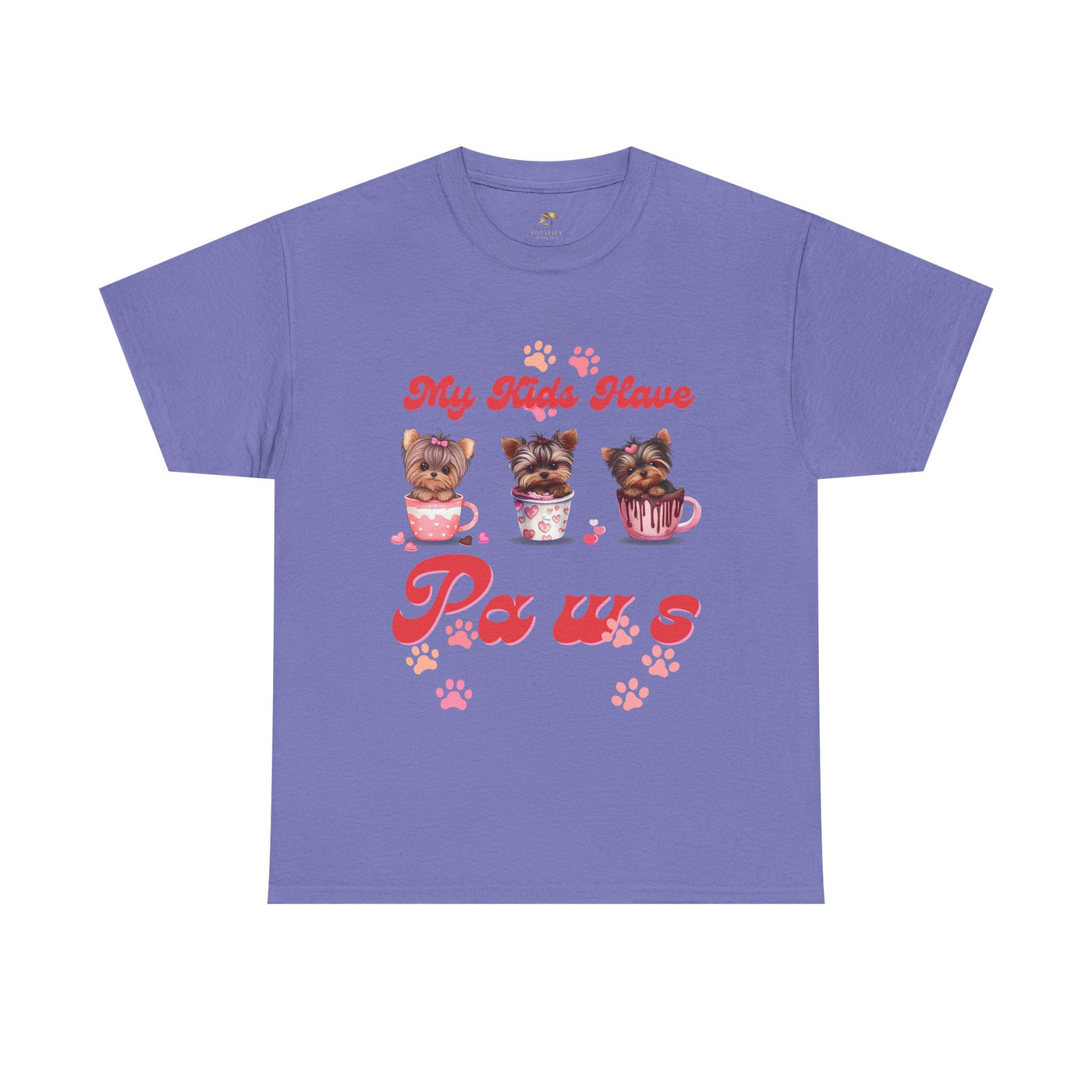 Dog Lover Unisex Tee, Animal Parent Tshirt, My Kids Have Paws Shirt, Cute Puppy Graphic Tee, Pet Owner Gift, Casual Dog Mom Dad Top - NOTALIFY