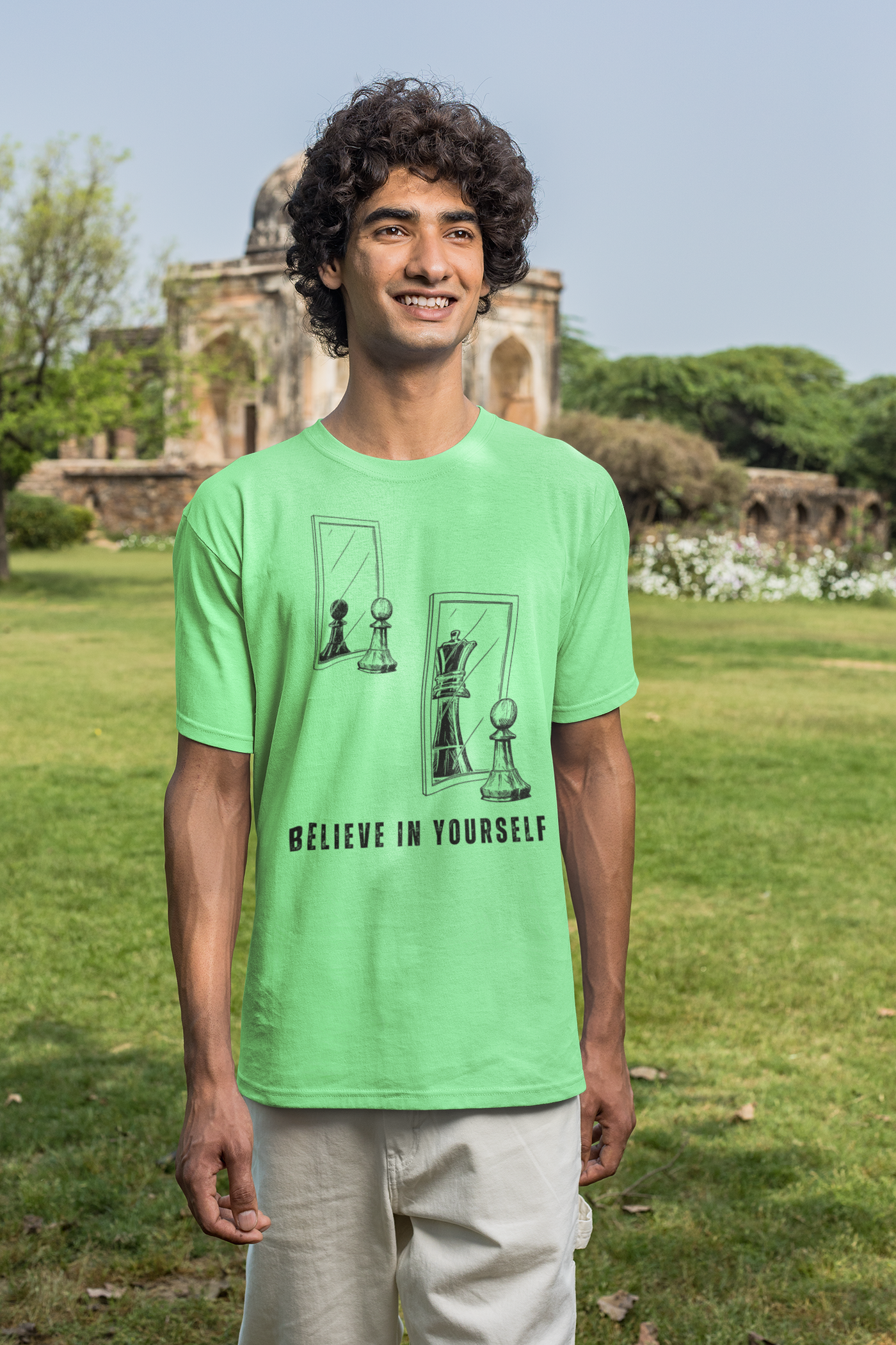 Believe in Yourself. Chess Pawn to King Reflection Tee | Inspirational Self-Esteem Tee | Motivational Shirt | Growth Mindset Gift | Unisex